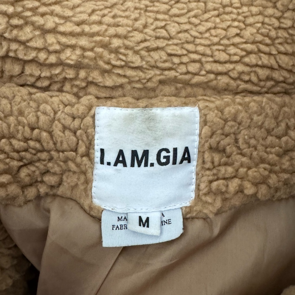 I.AM.GIA Sherpa Coat Oversized Teddy Jacket Size M Blogger Fav Tiktok Viral - Picture 11 of 15